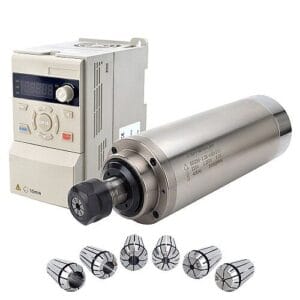 Water Cooled Spindle Motor and 3HP 2.2KW 12.5A Variable Frequency Drive Kit 220V 2.2KW Φ80x210mm
